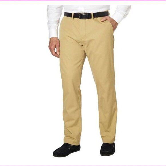 NWT Tommy Hilfiger Custom Fit Chino Pants 42 x 34 mallet